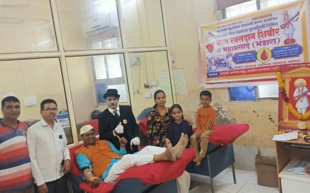 घाटीत माणूसकी रुग्णसेवा समुहातर्फे रक्तदान शिबीर संपन्न