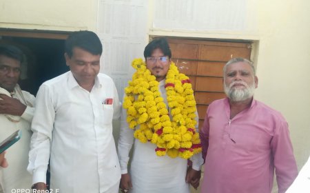 सुगराबी देशमुख सरपंचपदी तर उपसरपंच पदी सुदाम आव्हाड यांची बिनविरोध निवड