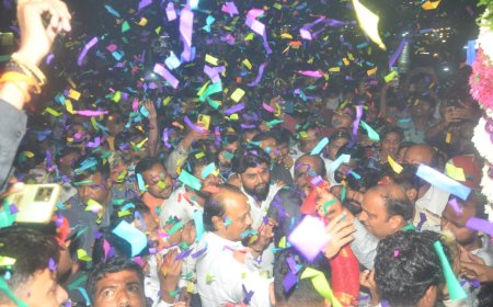 टीव्ही सेंटर येथे राष्ट्रवादीने केले अजितदादा पवार यांचे भव्य स्वागत