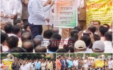 खाजगी यंत्रणेला सरकारी शाळा चालविण्यासाठी देऊ नये, हजारो शिक्षक रस्त्यावर