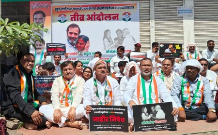 " देश की आंधी... राहुल गांधी" भाजपाच्या विरोधात काँग्रेस अक्रामक