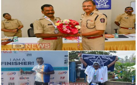 पोलिस विभागात मानाचा तुरा...आयर्न मॅन एसिपि साईनाथ ठोंबरेंची उंच भरारी