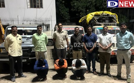 चोरीचे दोन क्रुझर, एक पिकअप असा 8 लाखांचा मुद्देमाल जप्त, वाहनचोरी करणारी टोळी जेरबंद