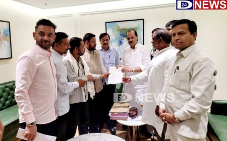 मुस्लिम समाजाला आरक्षण मिळावे यासाठी जावेद कुरैशी यांचे उपमुख्यमंत्री अजित पवार यांना निवेदन