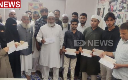 जमियत-ए-उलमाए हिंदच्या वतीने गरजू विद्यार्थ्यांना स्कॉलरशिपचे वितरण