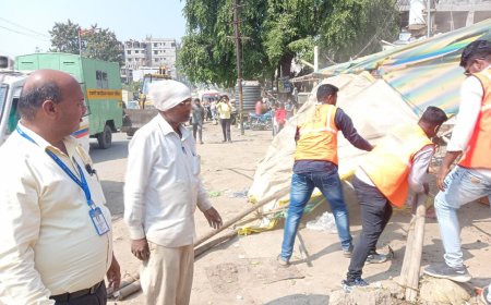 जटवाडा रोड वरील अतिक्रमण मनपा प्रशासनाने केले जमीनदोस्त
