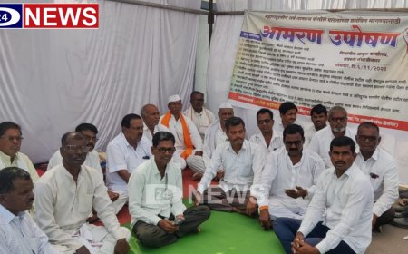 गावातील पोलिस पाटील बसले उपोषणाला, मानधनात वाढ करण्याची मागणी