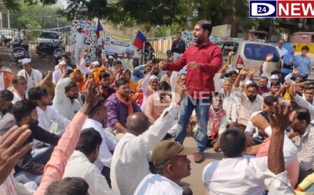फुलंब्री तालूका दुष्काळग्रस्त घोषित करुन मदत देण्याची मागणीसाठी काढला मोर्चा