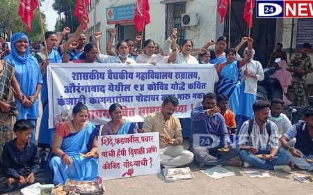 ठेचा भाकरी खाऊन कोविड योध्दांची दिवाळी...!