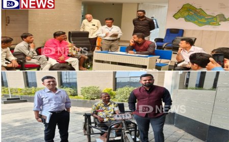 दिव्यांगांना मनपा प्रशासक जी.श्रीकांत यांनी दिला आधार, स्वावलंबी बनविण्यासाठी देणार काम करण्याची संधी