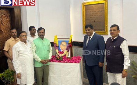 दीक्षाभूमी येथे महामानव डॉ बाबासाहेब आंबेडकर यांना विरोधीपक्षनेते अंबादास दानवे यांनी केले अभिवादन