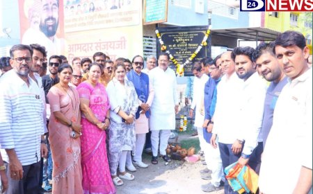 विविध वार्डात रस्त्याच्या विकास कामांचे आमदार संजय सिरसाट यांनी केले भुमीपूजन