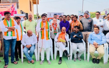 विकसित भारत संकल्प यात्रेत भाजपाचे प्रदेश सरचिटणीस संजय केनेकर यांची उपस्थिती