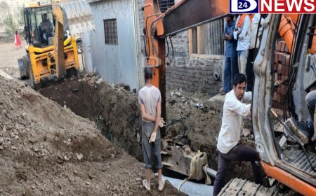 सईदा काॅलनीच्या ड्रेनिजलाईनचे काम प्रगतीपथावर, नागरिकांमध्ये आनंदाचे वातावरण