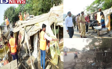 सेवन हिल येथील अनधिकृत 17 झोपड्या जमिनदोस्त