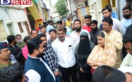 मनपा प्रशासकांनी केली शंभुनगर भागाची पाहणी, नागरी समस्या जाणून घेतल्या