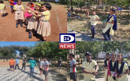 मनपाच्या विद्यार्थ्यांचे नायलॉन मांजा वापरु नका पथनाट्य सादर करुन विद्यालयात पतंगोत्सव