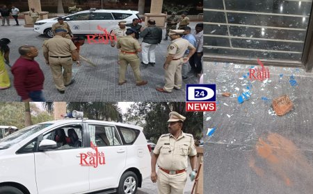 मेंटली डिस्टर्ब व्यक्तीने पोलिस आयुक्तांच्या गाडीची काच फोडली, पोलिसांनी घेतले ताब्यात