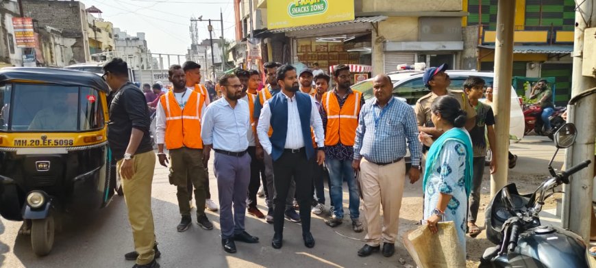 मंजूरपुरा ते रोशनगेट आराखड्यातील रस्त्याच्या मार्कींगला सुरुवात, अतिक्रमण स्वतःहुन काढून घेण्याचे आवाहन