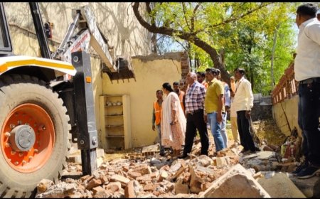 सिडको एन-7 भागात अतिक्रमण निष्काशित