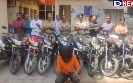 नशेच्या आहारी गेलेल्या दुचाकी चोरा कडून 12 दुचाकी जप्त, बेगमपुरा पोलिसांची कामगिरी