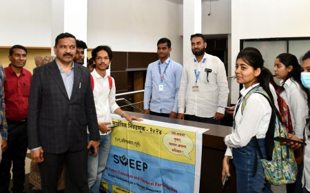 एमजीएममध्ये मतदार जनजागृती, विद्यार्थ्यांनो मतदान करा - जिल्हाधिकारी दिलीप स्वामी