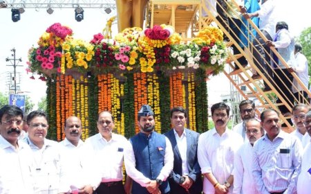 महानगरपालिकेच्या वतीने डॉ.बाबासाहेब आंबेडकर यांच्या जयंतीनिमित्त अभिवादन