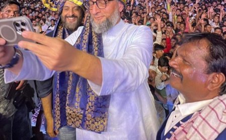 आंबेडकर जयंती उत्सवात ओवेसी, आंबेडकरी जनतेत उत्साह संचारला...!