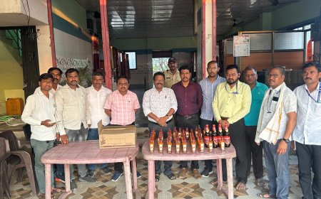 वैजापूर येथे मद्यसाठा जप्त...!