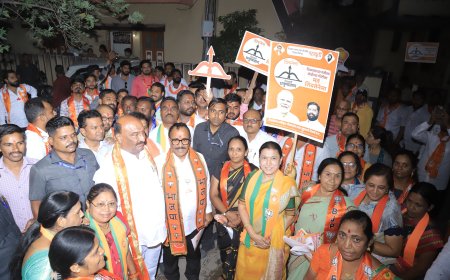 मंत्री अतुल सावे, महायुतीचे उमेदवार संदीपान भुमरे यांच्या उपस्थितीत पदयात्रेला प्रतिसाद