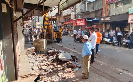 सिटीचौक रस्त्यावरील 53 अतिक्रमणे काढली...!