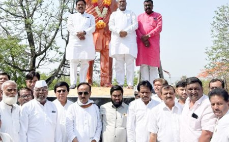 दिवंगत पंतप्रधान स्व.राजीव गांधी यांच्या पुण्यतिथीनिमित्त काँग्रेसचे अभिवादन