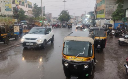 जिल्ह्यात 103.1 मीमी तर शहरात 111.6 मीमी बरसला पाऊस....!