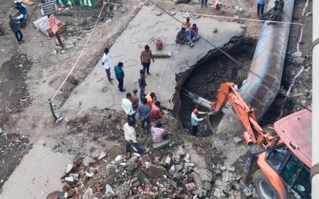 जालान नगर येथील पाणीपुरवठा जलवाहिनी फुटल्याने दुकानांच्या साहित्याचे नुकसान, पाणीपुरवठा विस्कळीत...!