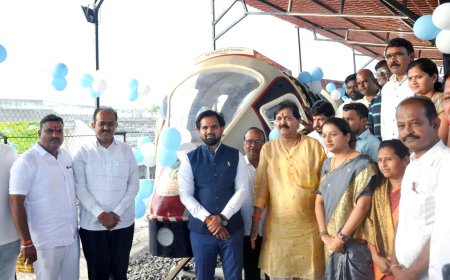 आमदार जयस्वाल यांच्या हस्ते बुलेट ट्रेनचे उद्घाटन...!