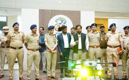 शहर पोलिसांना आता तिसरा डोळा, गुन्हेगारीवर वचक बसविण्यासाठी शहरावर ड्रोन कॅमेराची नजर...!
