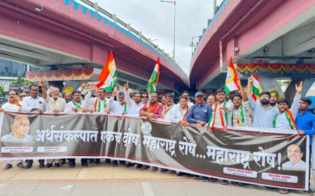 अर्थसंकल्पात एकच दोष महाराष्ट्र रोष म्हणत राष्ट्रवादीने केले आंदोलन