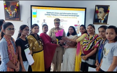 सिध्दार्थ महाविद्यालयात रस्ता सुरक्षा कार्यक्रम संपन्न...!