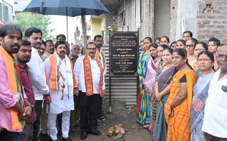 मंत्री अतुल सावे यांच्या हस्ते त्यांच्या मतदारसंघात विकास कामांचे उद्घाटन