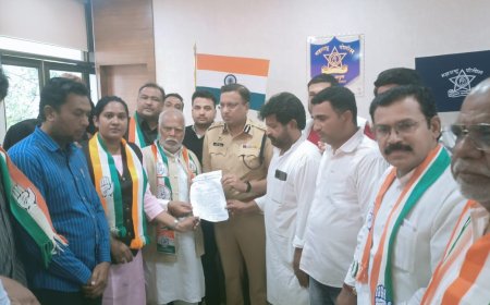 काँग्रेसने दिले पोलिस आयुक्तांना निवेदन...!
