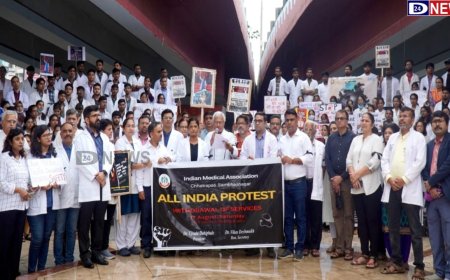 वैद्यकीय देशव्यापी बंदला प्रतिसाद, क्रांतीचौकात निदर्शने, रस्ता केला जाम