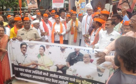 क्रांतीचौकात सकल हिंदू, समस्त वारकऱ्यांनी केले आंदोलन