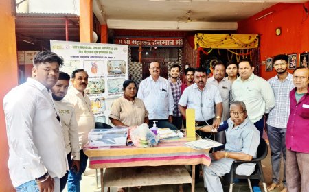 सर्व रोग निदान शिबिर व तपासणी शिबिर संपन्न...!