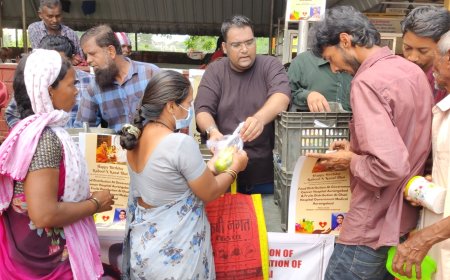 गरजू रुग्णांच्या नातेवाईकांना भोजनदान, फळे वाटप करुन राहुल कनालचा वाढदिवस साजरा