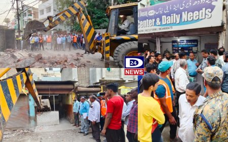 आज रोशनगेट ते कटकट गेट 16 मालमत्ता काढले, नागरीक करत आहे सहकार्य