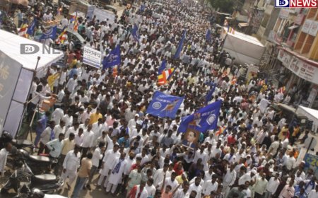 बौध्द लेणी बचाव महामोर्चात लाखो बौध्द अनुयायी रस्त्यावर...4 तास ट्राफीक जाम