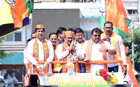 विकासाच्या वचनासह महायुतीचे उमेदवार मैदानात, अतुल सावे यांच्या रॅलीने दिला विजयाचा संदेश