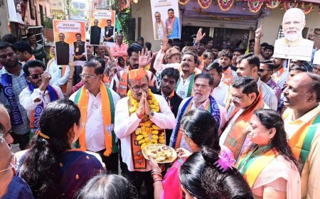 भारतनगरमध्ये अतुल सावे यांच्या प्रचारार्थ पदयात्रा