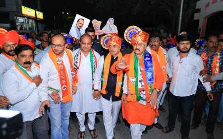 संसारनगर, समतानगर आणि कोटला काॅलनी येथे प्रदीप जैस्वाल यांची भव्य पदयात्रा