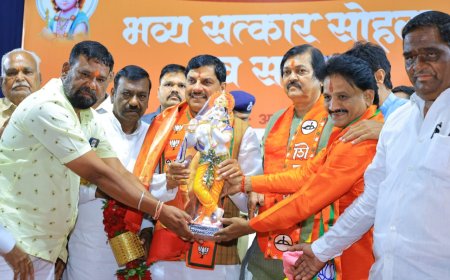 मध्य प्रदेशचे मुख्यमंत्री डॉ.मोहन यादव यांचा सत्कार सोहळा